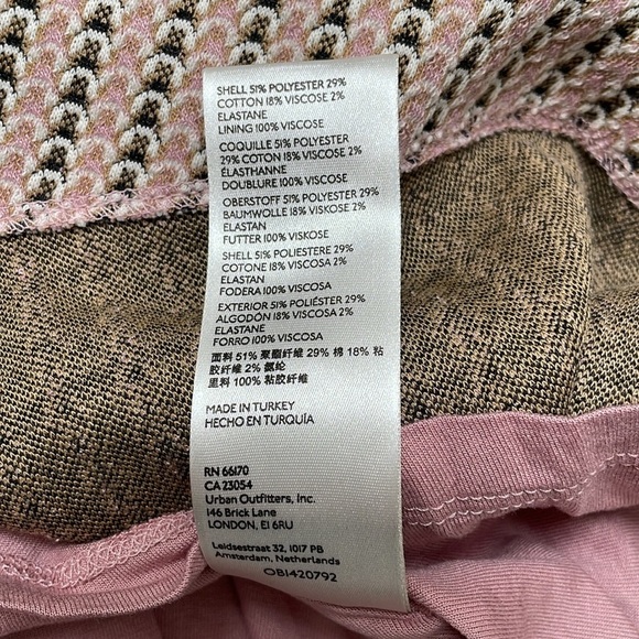 Maeve Anthropologie Jacquard Mini ALine Skater Dress Pink Sleeveless Small S New - Picture 11 of 12